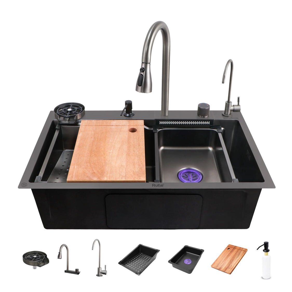 Nano Smart Kitchen Sink (30 x 18 x 9 Inches)