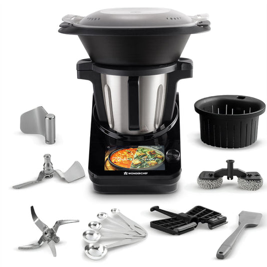Wonderchef Renewed Chef Magic All-in-One Kitchen Robot Automatic Chopping, Sautéing, Stirring, Kneading, Steaming & more Wi-fi & Mobile App Pre-Loaded Recipes by Chef Sanjeev Kapoor