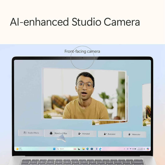 Microsoft SurfaceZHG-00023 Platinum Laptop with Qualcomm Snapdragon X Elite/DDR5/16GB/256GB Windows 11 Home & 15 inchDisplay