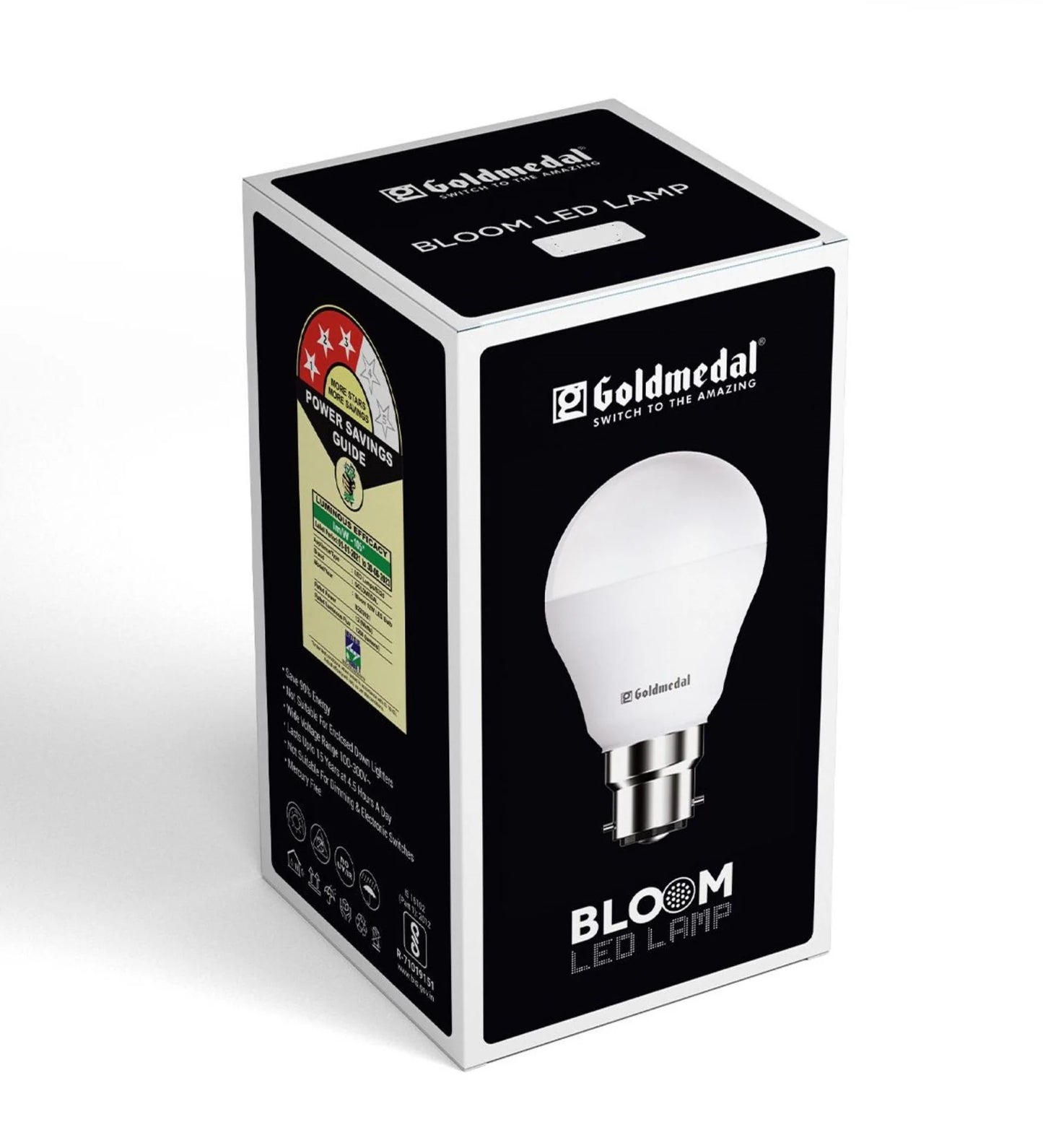 9 W Standard B22 LED Bulb (White, Pack of 2)
pf-share-iconShare
By Goldmedal