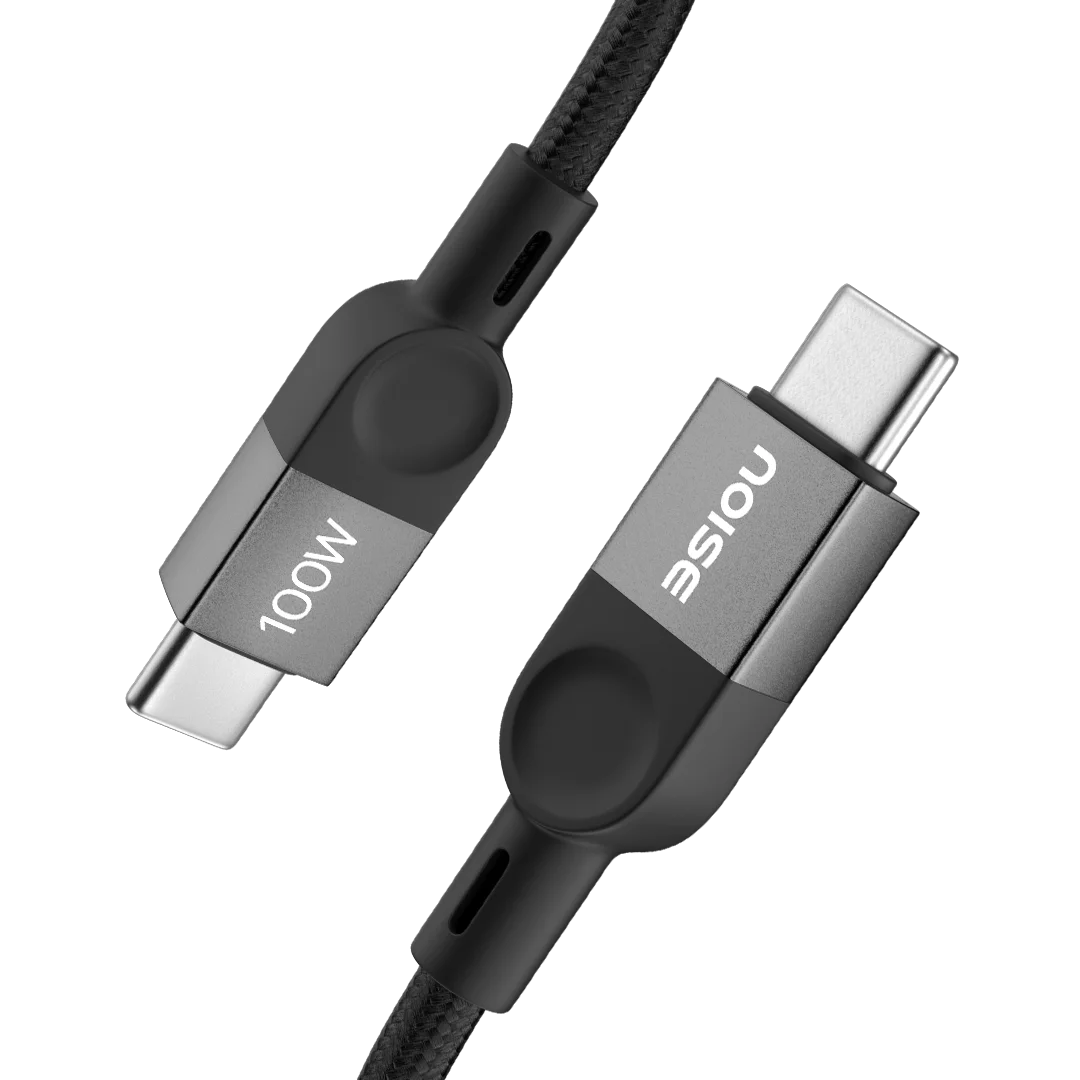 Noise 100W USB-C to USB-C Braided Cable - Non-Magnetic / 1.7 Meter / Black