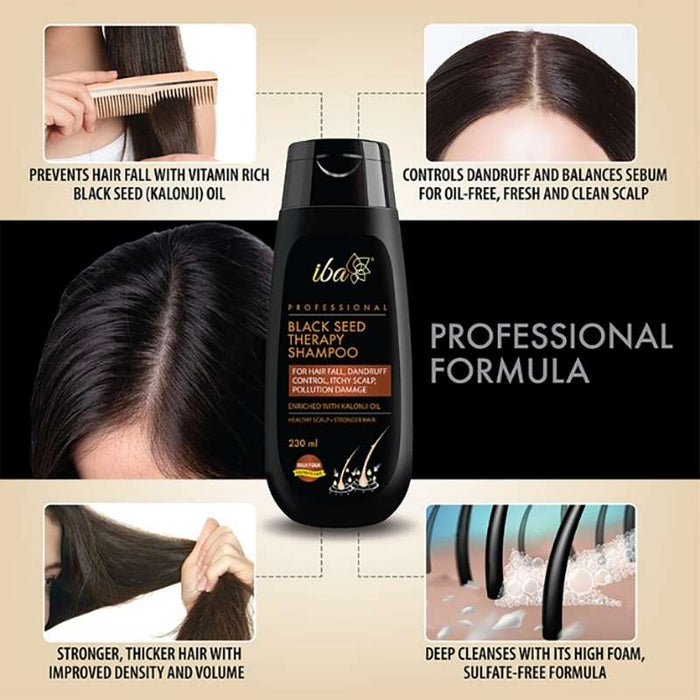Iba Black Seed Therapy Shampoo, Conditioner & Hair Oil Combo
