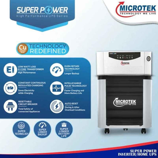 Microtek Superpower 700 700VA Inverter UPS, Input Voltage: 90-300V