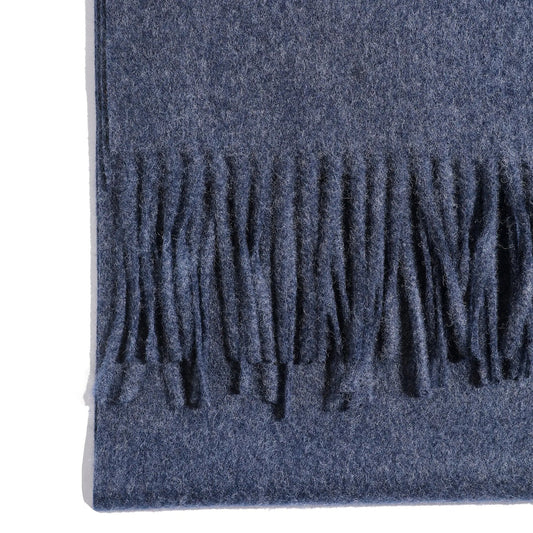 Minimal Solid Fringe Muffler - Blue