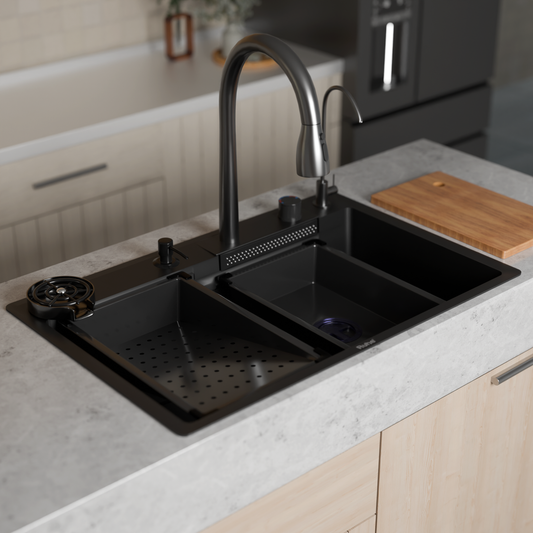 Nano Smart Kitchen Sink (30 x 18 x 9 Inches)