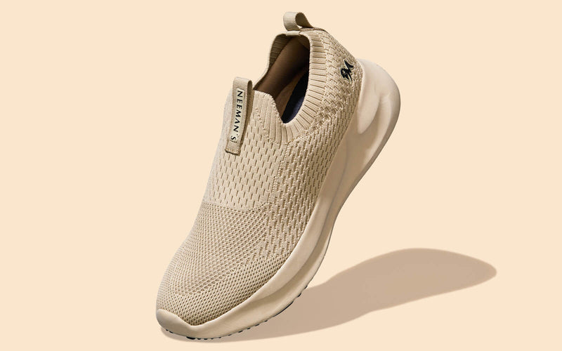 Knit Trainers For Women : Beige