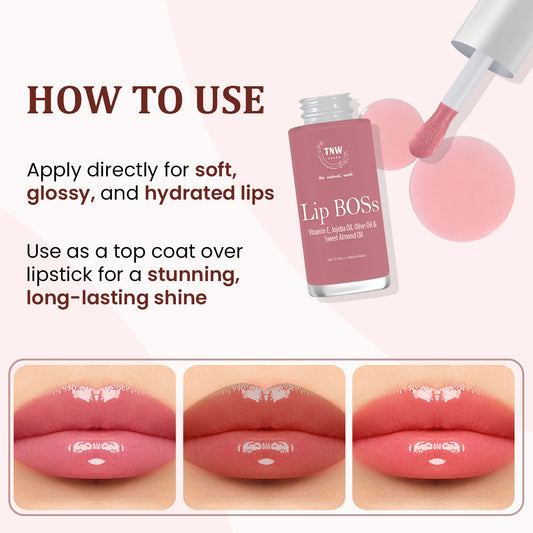 LIP BOSS: 3-IN-1 BALM, OIL & SERUM Vitamin E & Nourishing Oils