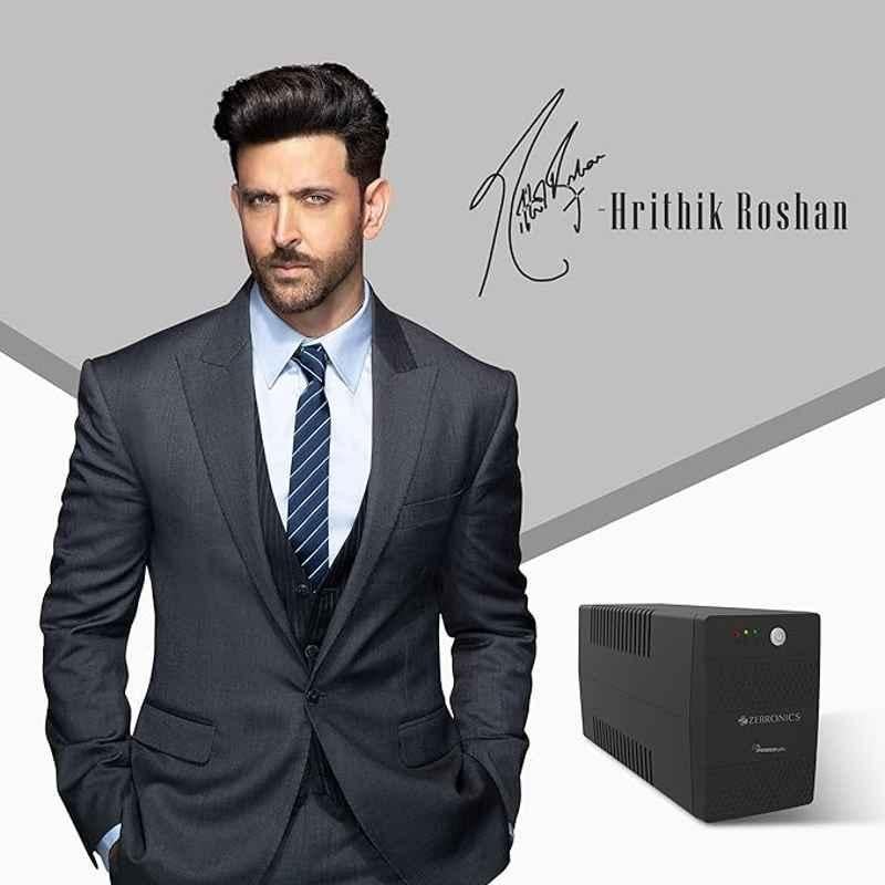 Zebronics ZEB-U735 600VA Black Microcontroller Based UPS