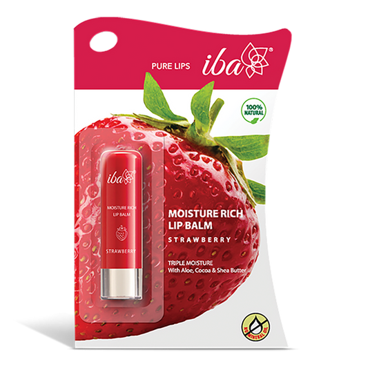 Iba Moisture Rich Lip Balm - Strawberry, 4.5 g