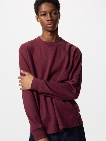 Soft Knitted Fleece Crew Neck T