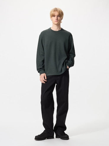Soft Knitted Fleece Crew Neck T