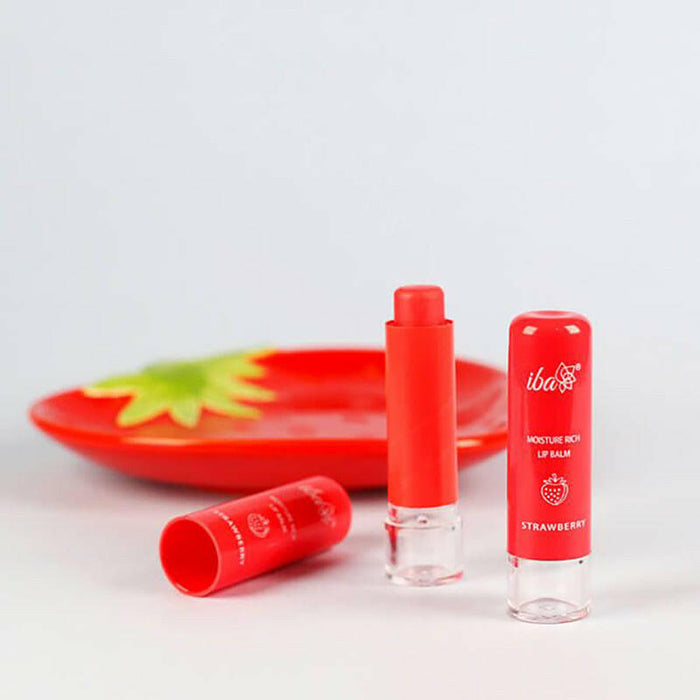 Iba Moisture Rich Lip Balm - Strawberry, 4.5 g