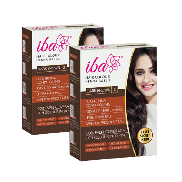 Iba Hair Color – Dark Brown (Pack of 2)